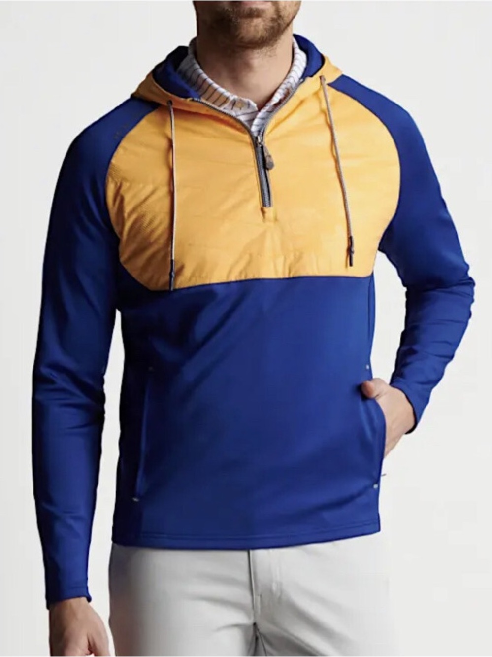 Peter Millar Hyperlight Weld Hybrid Half-Zip Pullover Performance Jacket